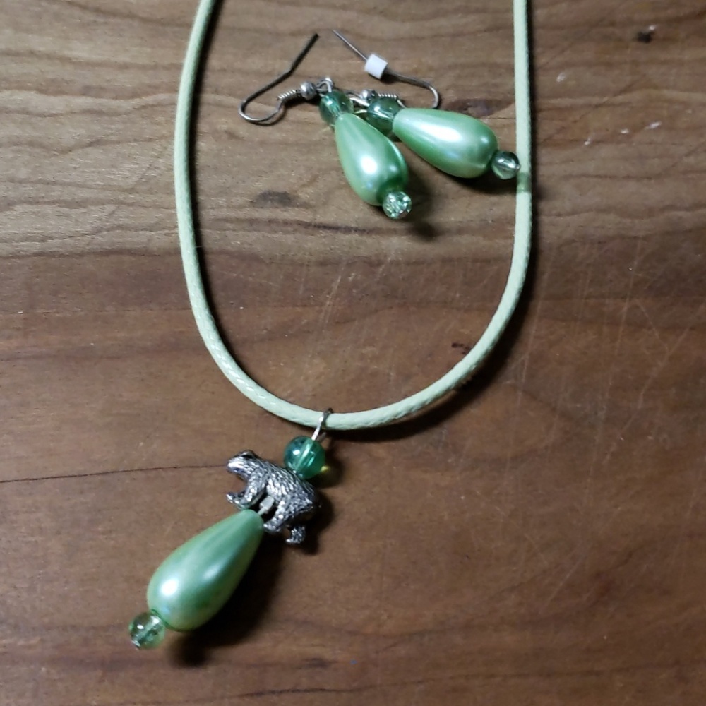 Necklace and earrings